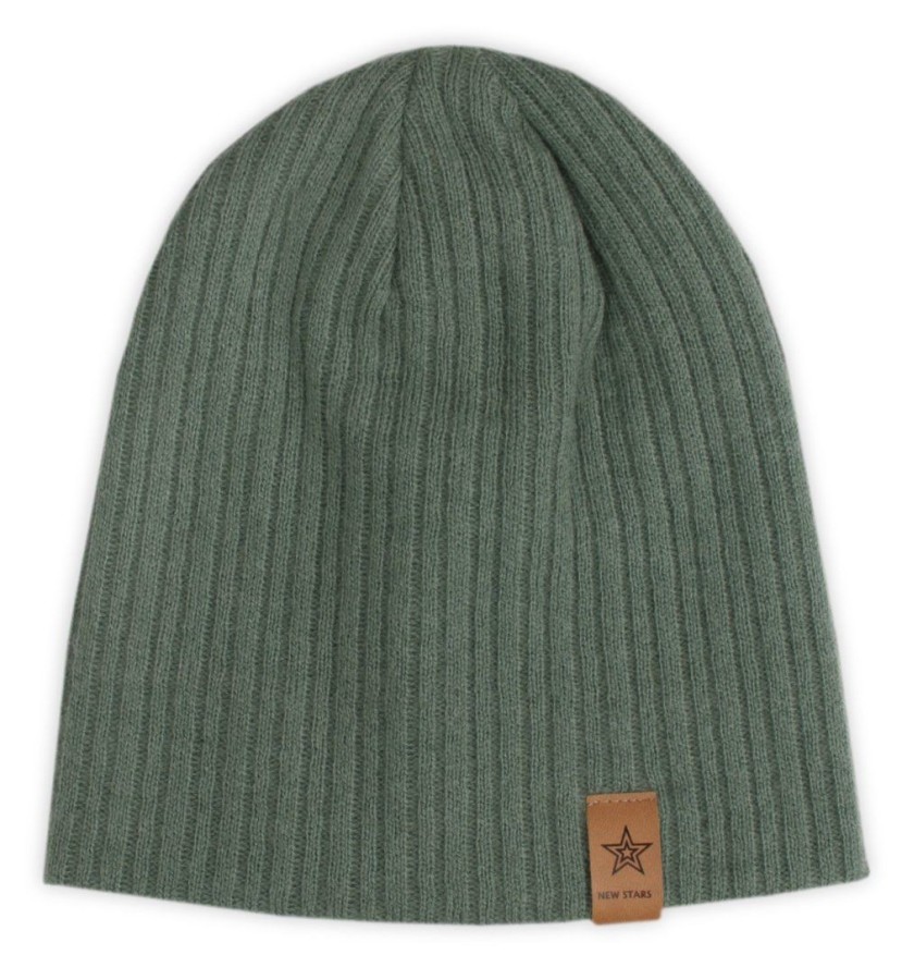 Zestaw na Prezent - Czapka z Kominem - Zielona