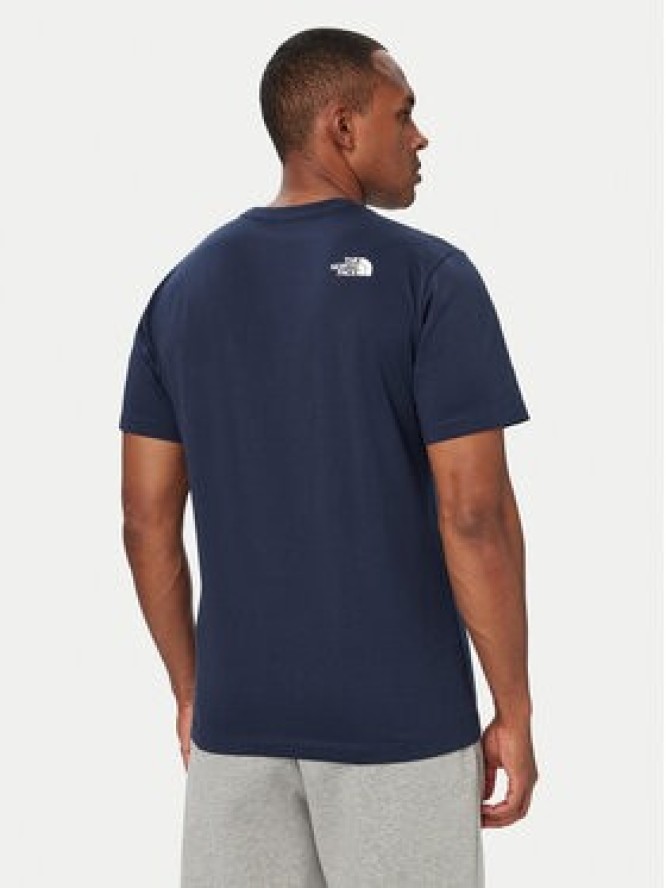 The North Face T-Shirt Evolution Half Dome NF0A8B6J Granatowy Regular Fit