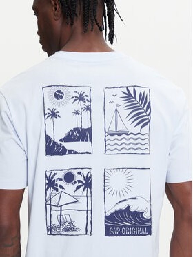 Gap T-Shirt 768925-01 Niebieski Regular Fit