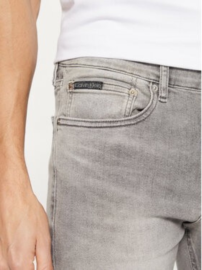 Calvin Klein Jeans Jeansy J30J326562 Szary Slim Fit