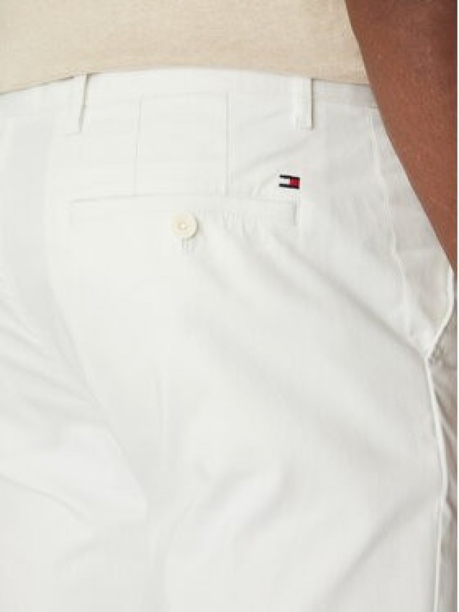 Tommy Hilfiger Chinosy Denton MW0MW37873 Biały Slim Fit