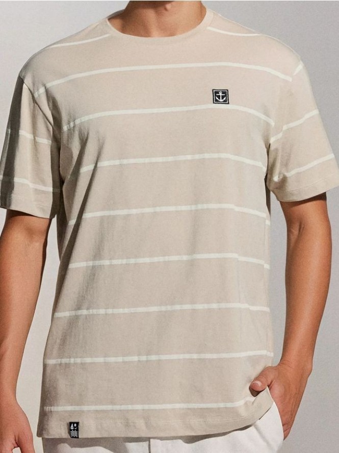 Koszulka w paski - beżowy