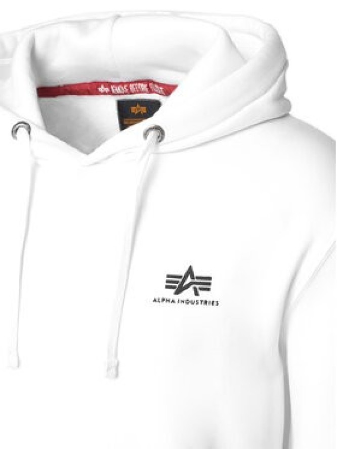 Alpha Industries Bluza Basic 196318 Biały Regular Fit