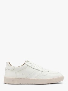 Białe półbuty męskie w sportowym stylu