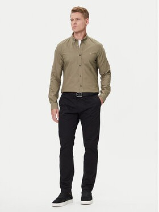 BOSS Koszula H-Roan 50544917 Zielony Slim Fit