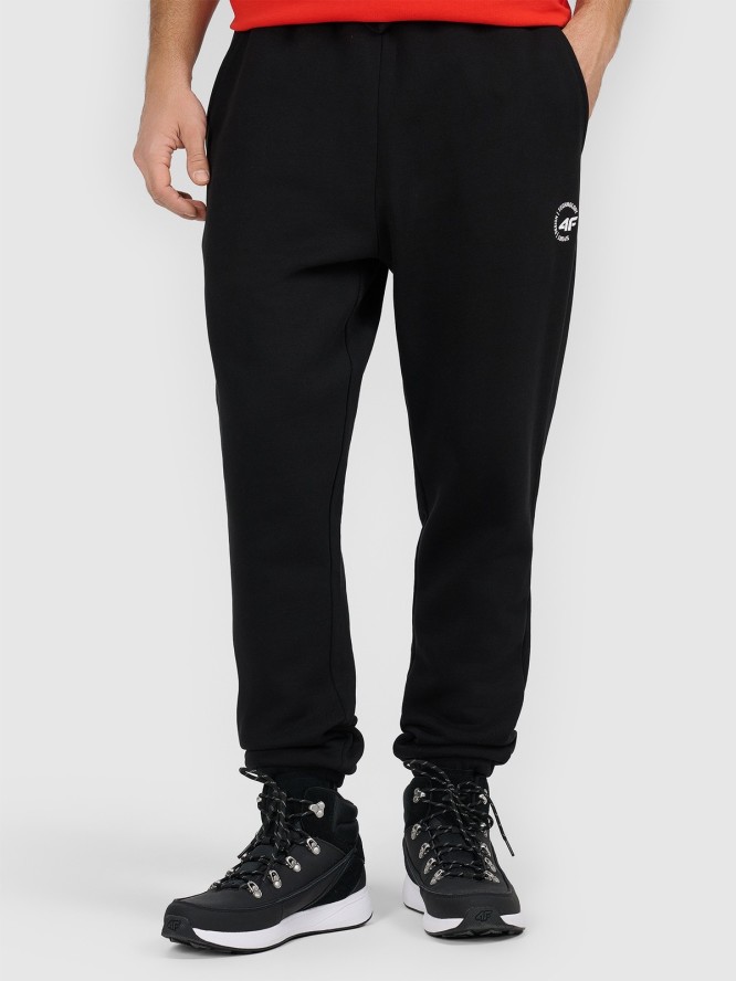 4F Spodnie dresowe joggery męskie - czarne M