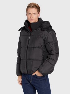 Calvin Klein Kurtka zimowa Mix Media Quilt K10K110329 Czarny Regular Fit