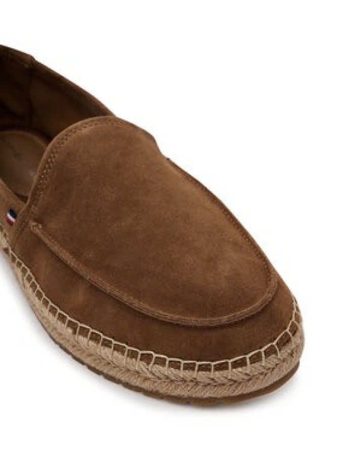 Tommy Hilfiger Espadryle Hilfiger Flex Espa Suede Loafer FM0FM05392 Brązowy