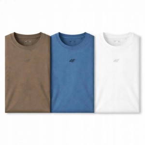 T-SHIRT MĘSKI 4F KOMPLET 3 SZTUKI KOLEKCJA LIMITOWANA 3XL M3947 SS26