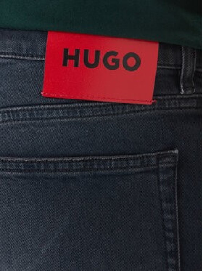 HUGO Jeansy 50556055 Granatowy Extra Slim Fit