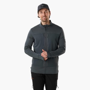 Bluza polarowa rozpinana wiatroszczelna na wędrówki męska Trondheim