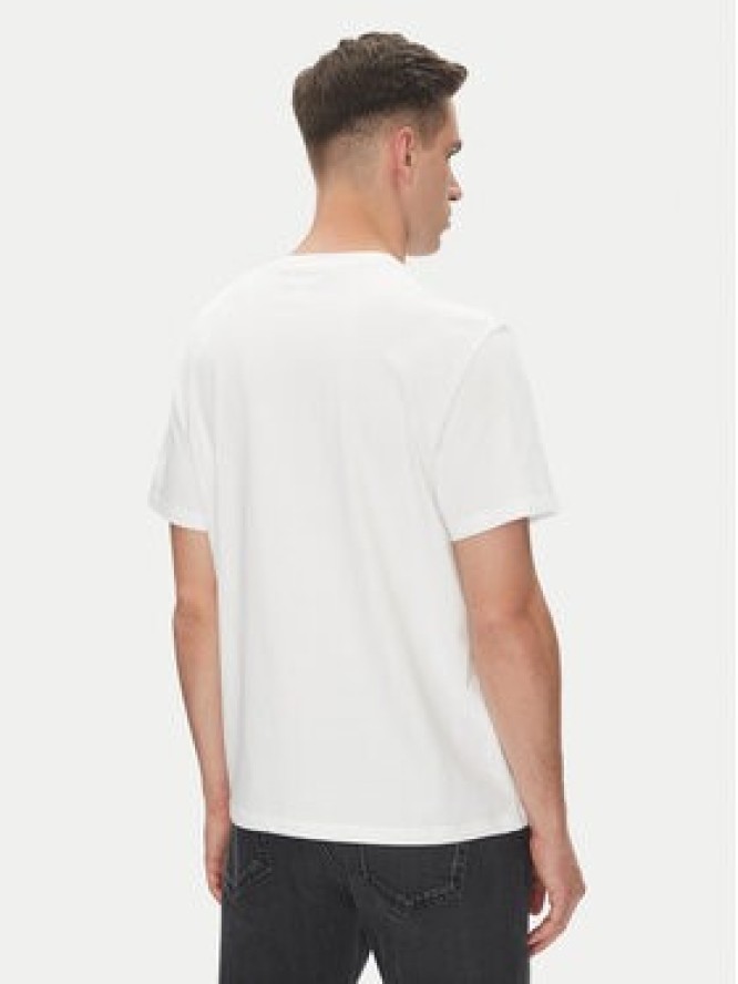 Calvin Klein Jeans T-Shirt Hero Monologo LV04RB862G Biały Regular Fit