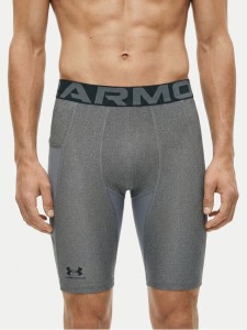 Under Armour Szorty sportowe HG Armour Lng 1361602 Szary Slim Fit