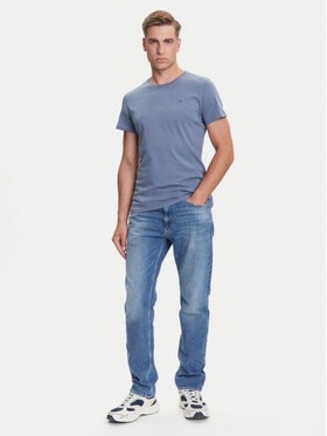 Tommy Jeans T-Shirt DM0DM04411 Niebieski Slim Fit