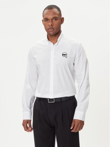 KARL LAGERFELD Koszula 605911 554671 Biały Slim Fit