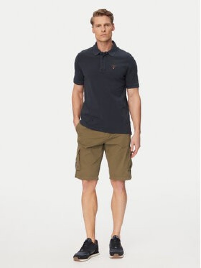 Aeronautica Militare Szorty materiałowe 261BE0066UCT01122 Zielony Regular Fit