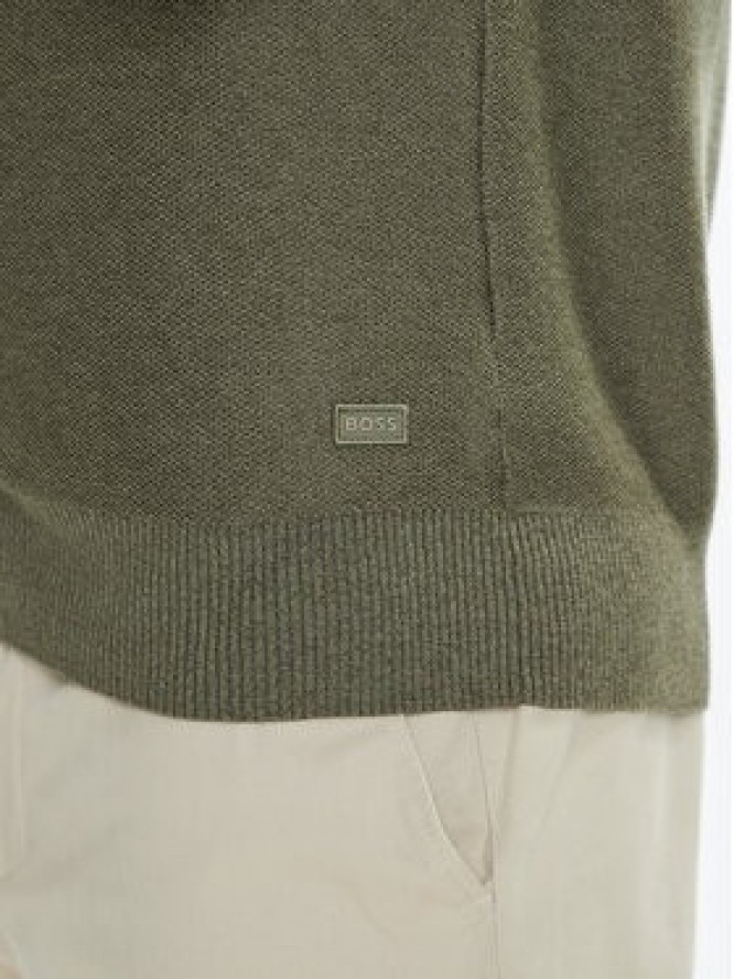 BOSS Sweter Kencel 50545678 Zielony Regular Fit