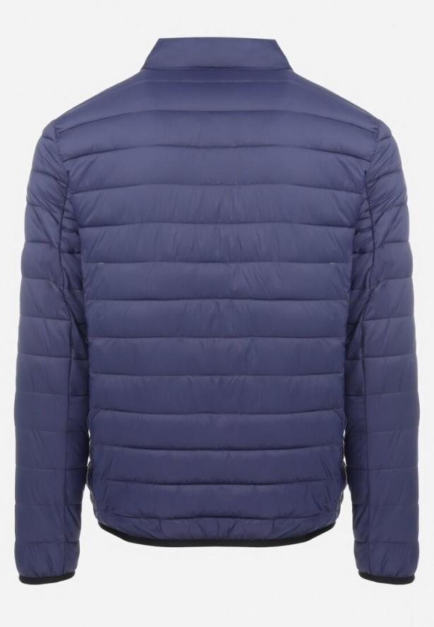 Granatowa Kurtka Pikowana Evila