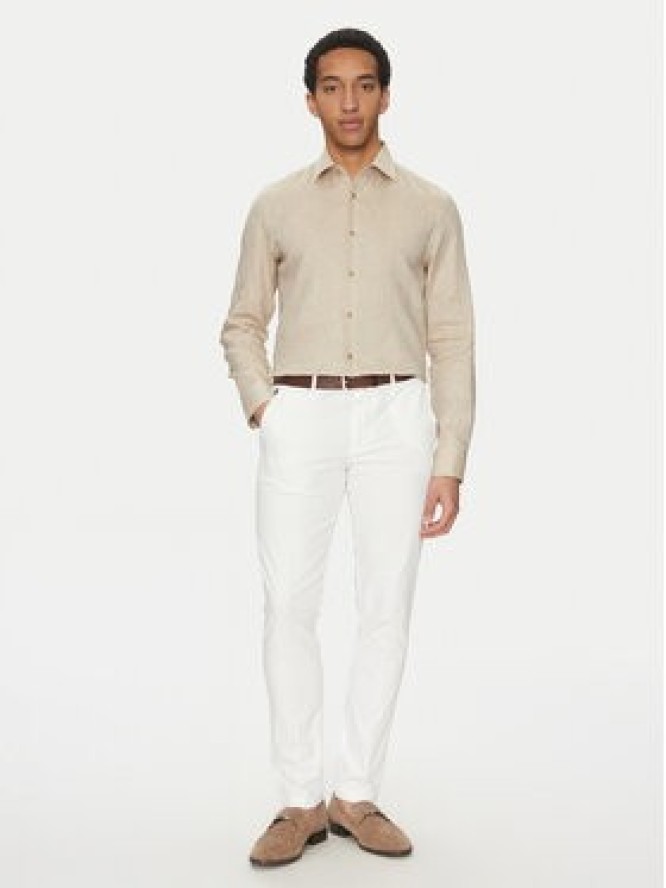BOSS Koszula H Hank Kent C1 214 50490234 Beżowy Slim Fit