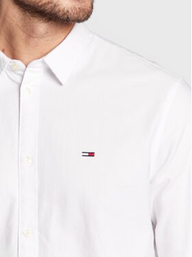 Tommy Jeans Koszula Classic Oxford DM0DM15408 Biały Classic Fit