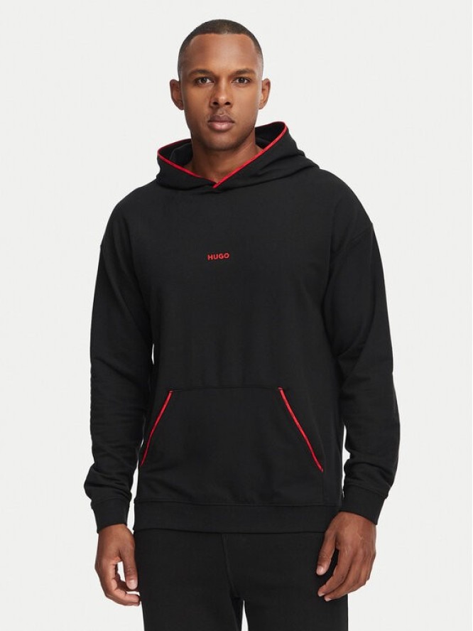 HUGO Bluza Noah 50566164 Czarny Regular Fit