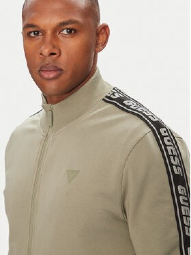 Guess Bluza Z2YQ12 K6ZS1 Zielony Regular Fit