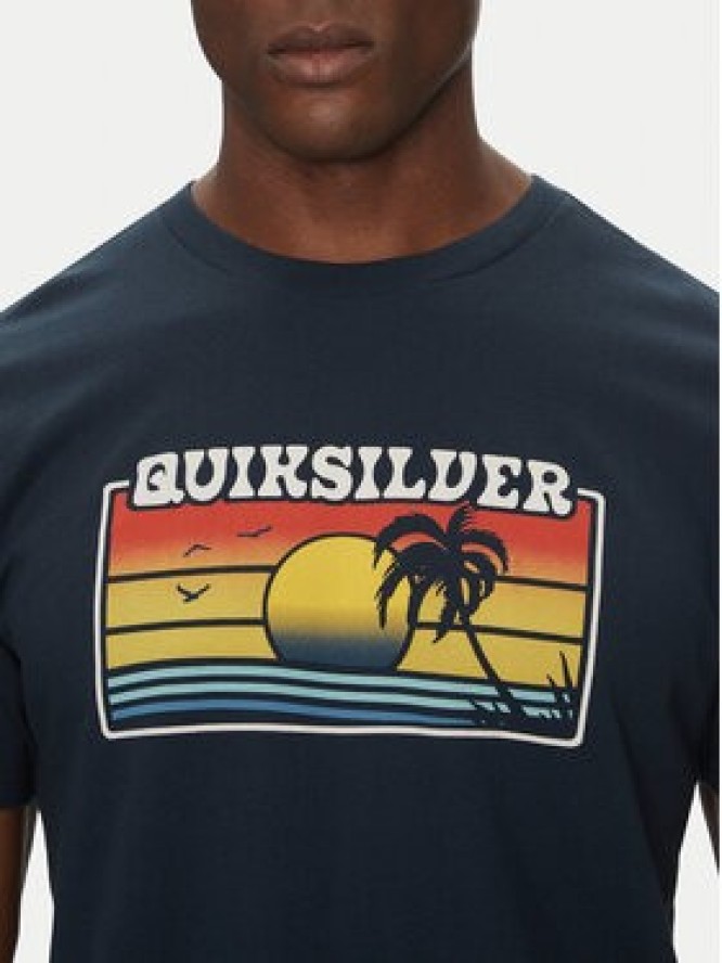Quiksilver T-Shirt EQYZT08065 Granatowy Regular Fit