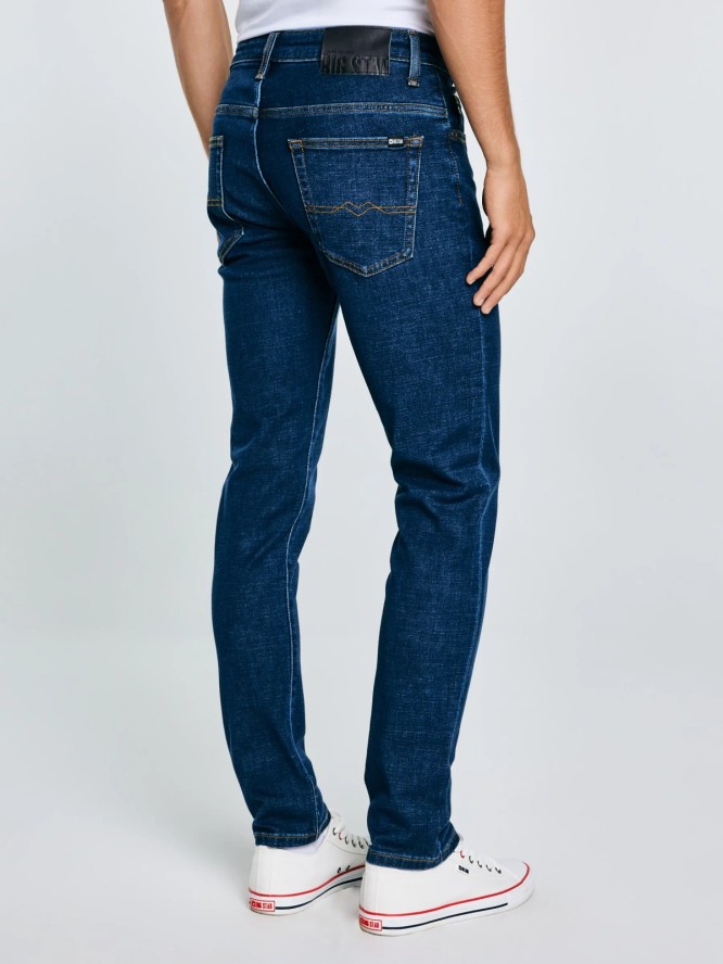 jeansy męskie skinny granatowe jeffray 663