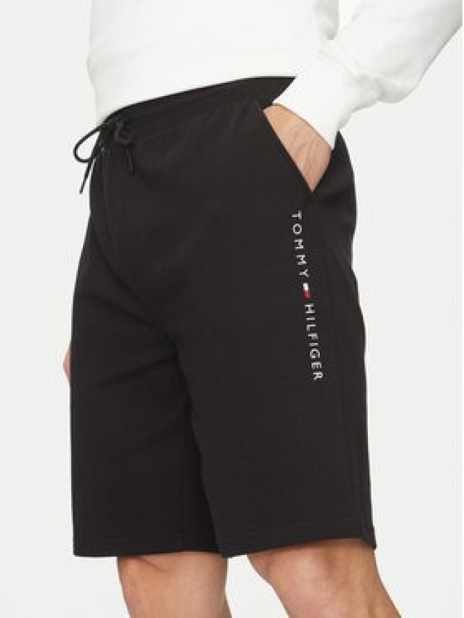Tommy Hilfiger Szorty sportowe UM0UM03452 Czarny Regular Fit