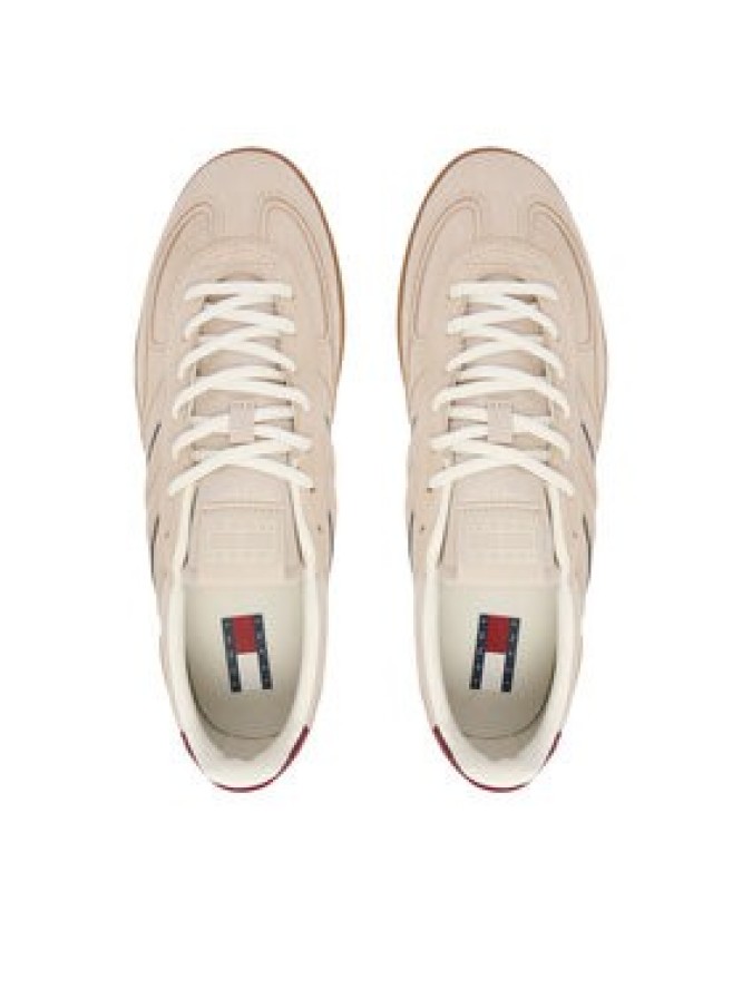 Tommy Jeans Sneakersy The Greenwich Edge Suede EM0EM01662 Écru