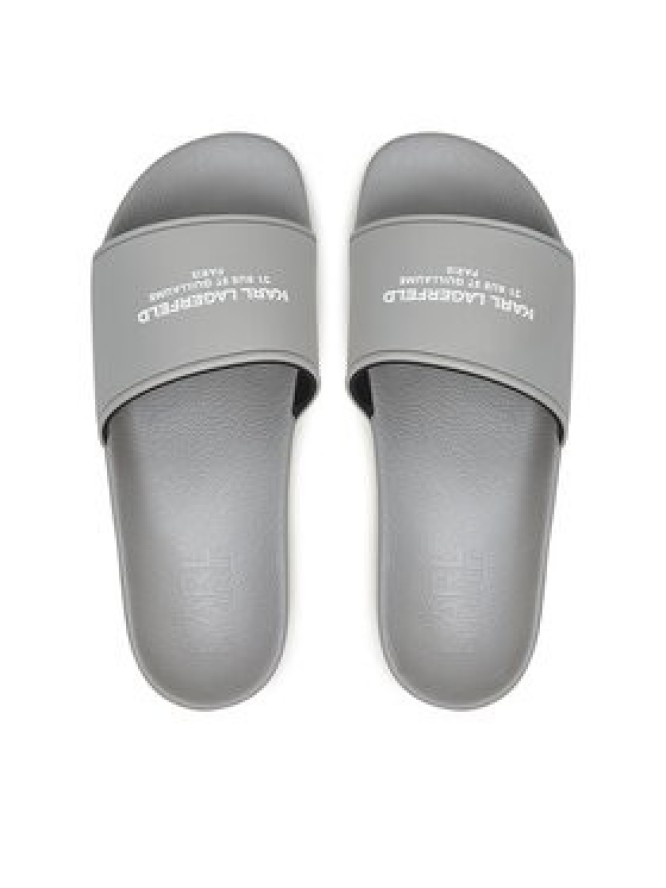 KARL LAGERFELD Klapki KL70008A Szary