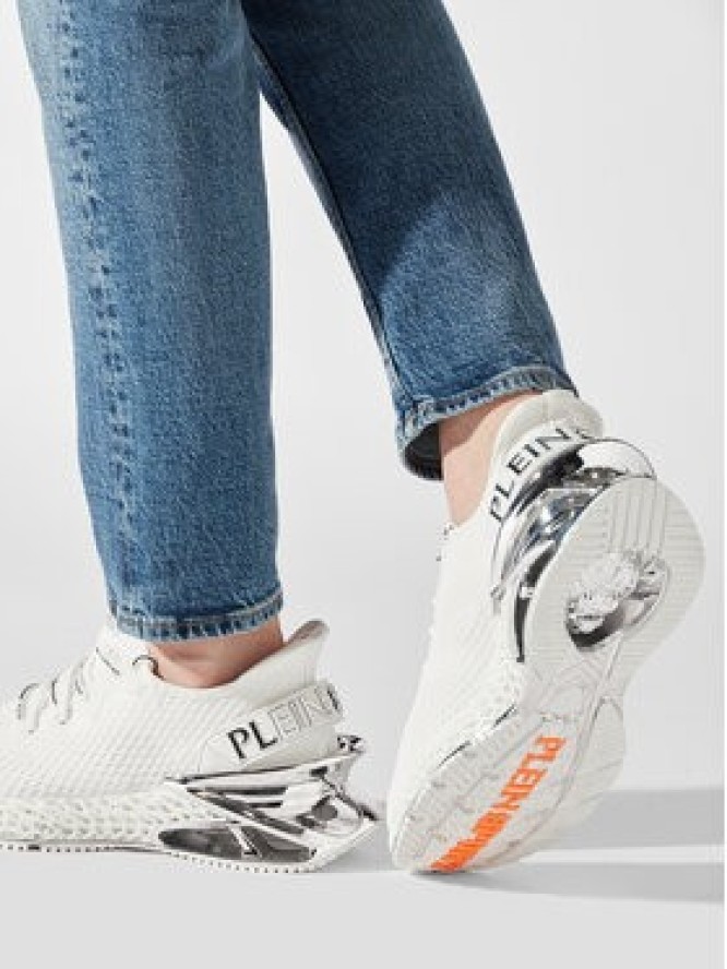 Plein Sport Sneakersy The Scratch FABS USC0335 PTE003N Biały