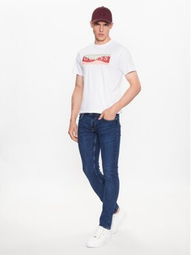 Guess Jeansy Miami M3YAN1 D52F1 Granatowy Skinny Fit