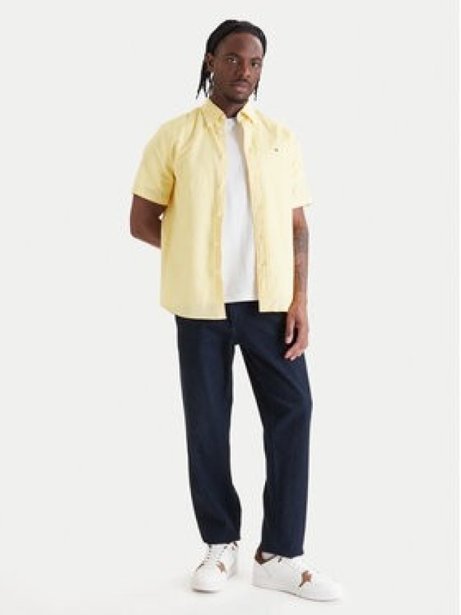 Tommy Hilfiger Koszula MW0MW42450 Żółty Regular Fit