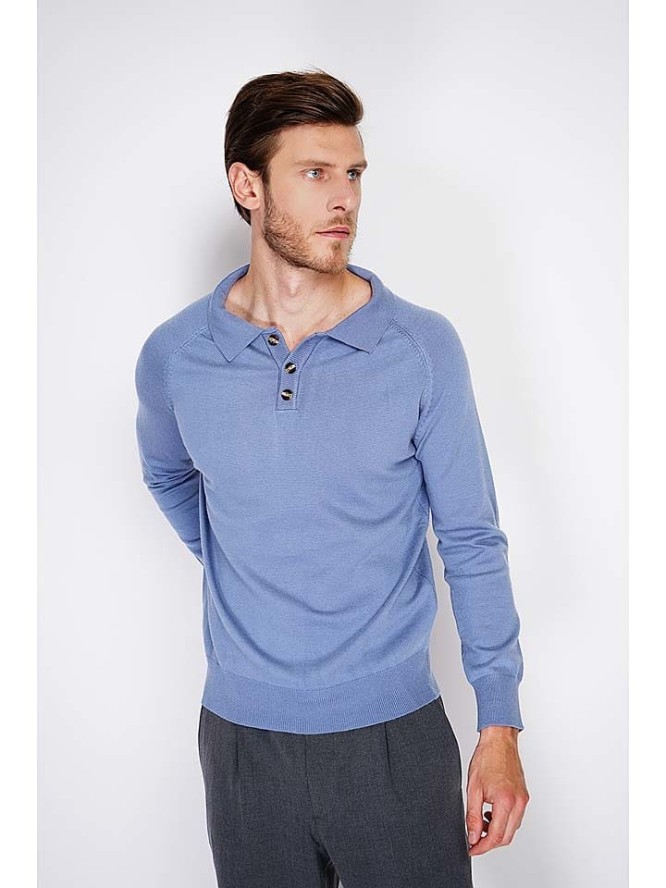 William de Faye Sweter w kolorze błękitnym rozmiar: 48