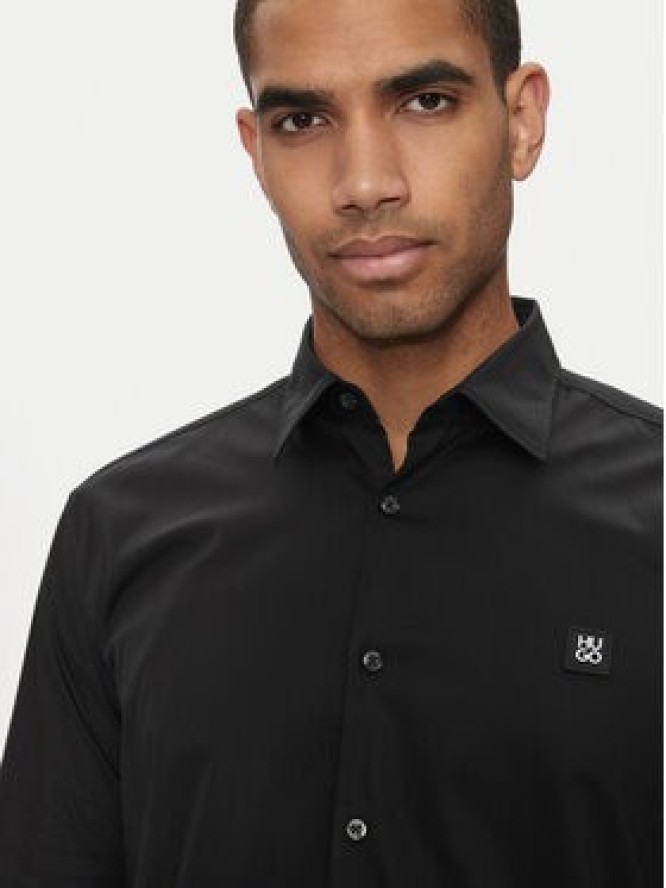 Hugo Koszula Ermo 50505315 Czarny Slim Fit