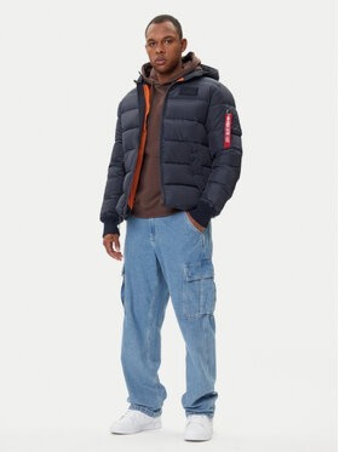 Alpha Industries Kurtka zimowa 118113 Granatowy Regular Fit