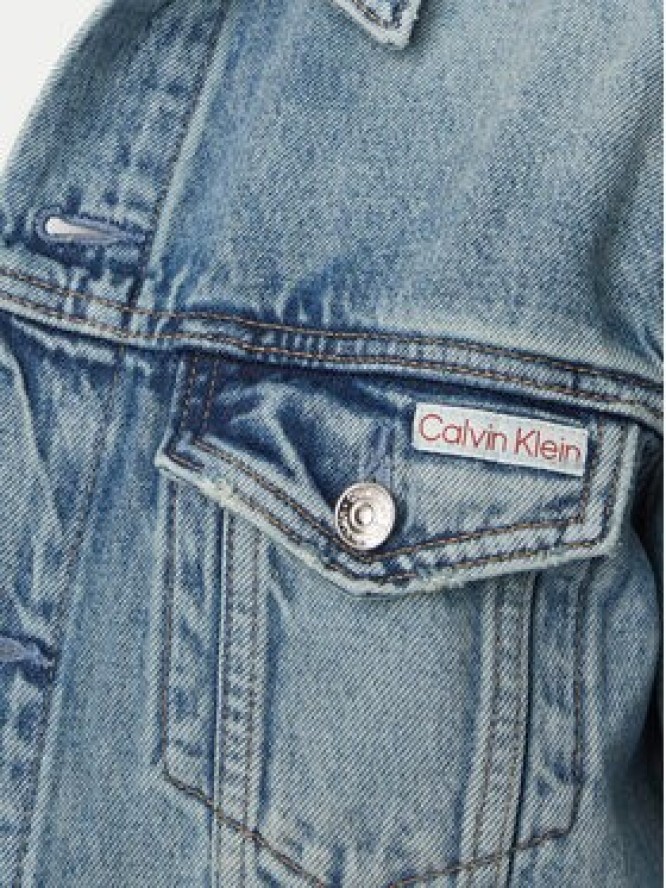 Calvin Klein Jeans Kurtka jeansowa Classic LV04RF957G Niebieski Regular Fit