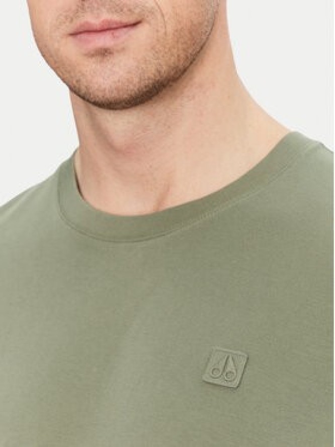 Moose Knuckles T-Shirt Duluth M15MT759 Zielony Regular Fit