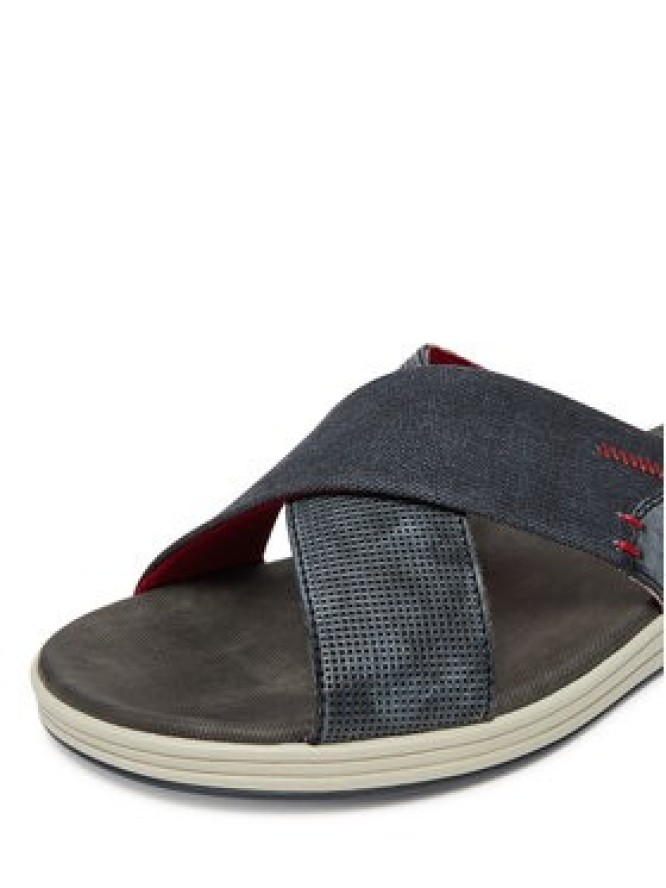 Rieker Klapki 29086-15 Granatowy