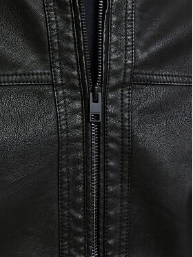 Jack & Jones Kurtka z imitacji skóry 12182461 Czarny Regular Fit