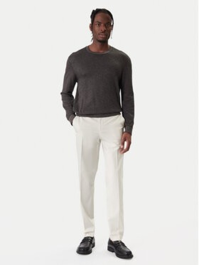 BOSS Spodnie materiałowe C-Perin 50555842 Biały Regular Fit