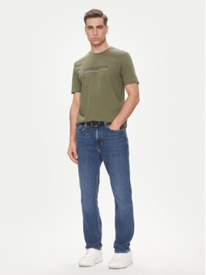 Tommy Hilfiger T-Shirt Brand Love MW0MW40324 Zielony Regular Fit