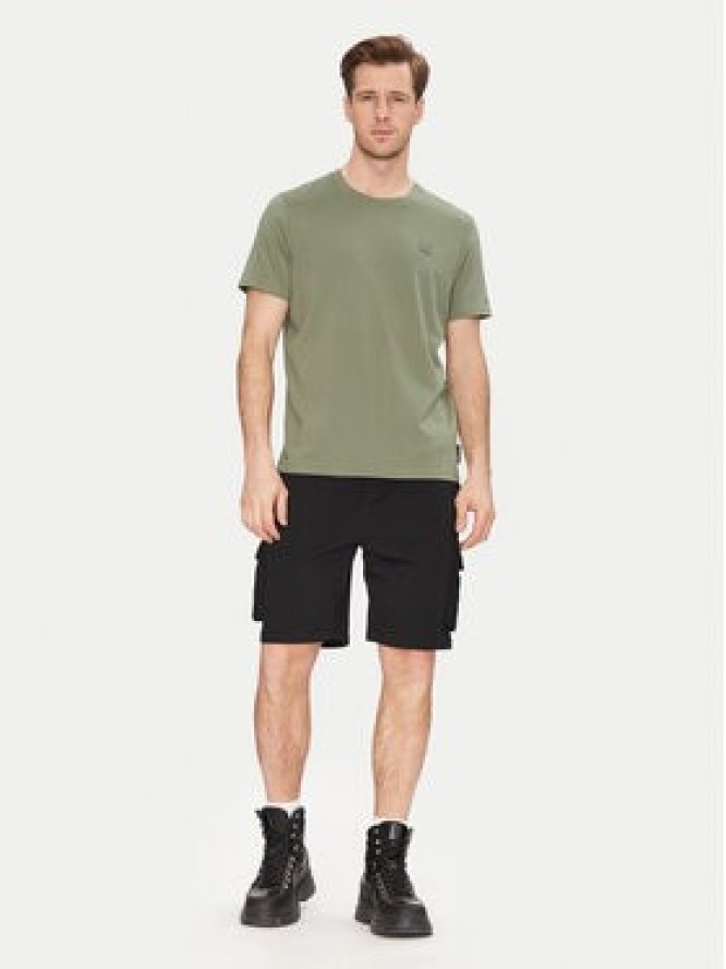 Moose Knuckles T-Shirt Duluth M15MT759 Zielony Regular Fit