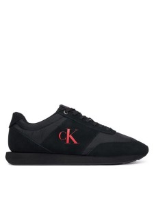 Calvin Klein Sneakersy Retro Runner Band Lth-Su HM0HM02212 Czarny