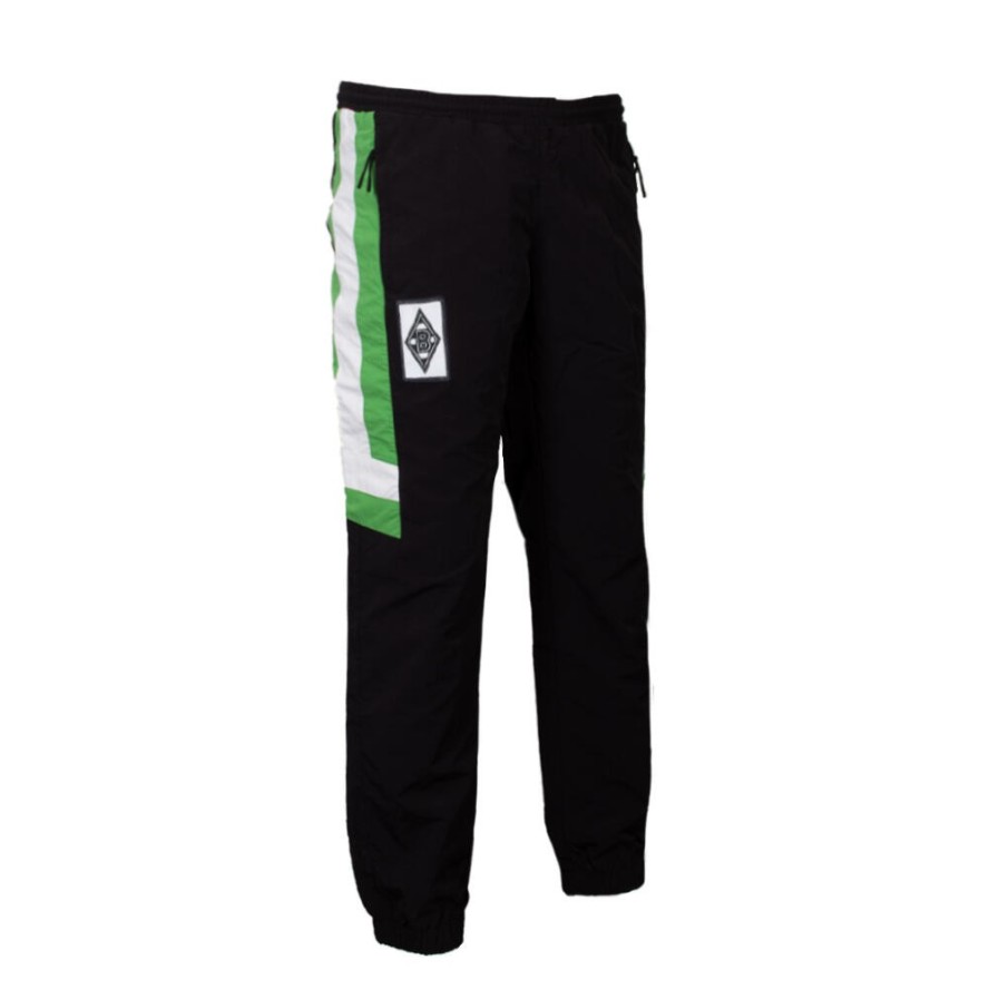 Spodnie Retro Piłkarskie - Dorosły - Borussia Mönchengladbach 1995 - Czarne