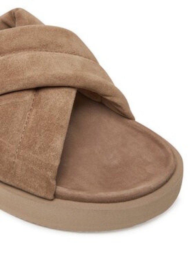 Inuikii Klapki Suede Crossed 50102-500 Beżowy