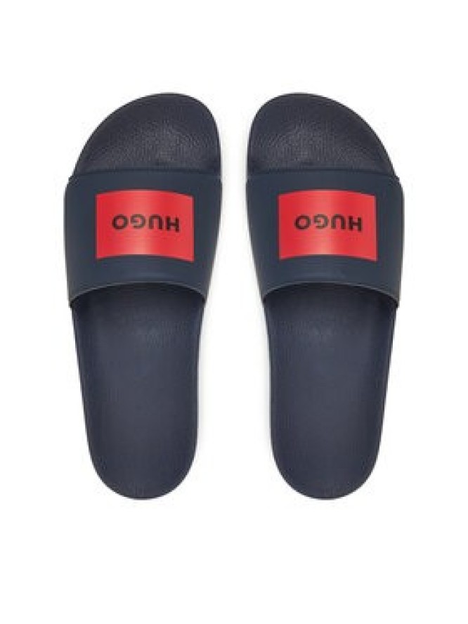 HUGO Klapki Timein Slid 50548061 Granatowy