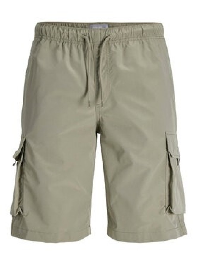 Jack & Jones Szorty materiałowe Cole Ivan 12288611 Zielony Regular Fit