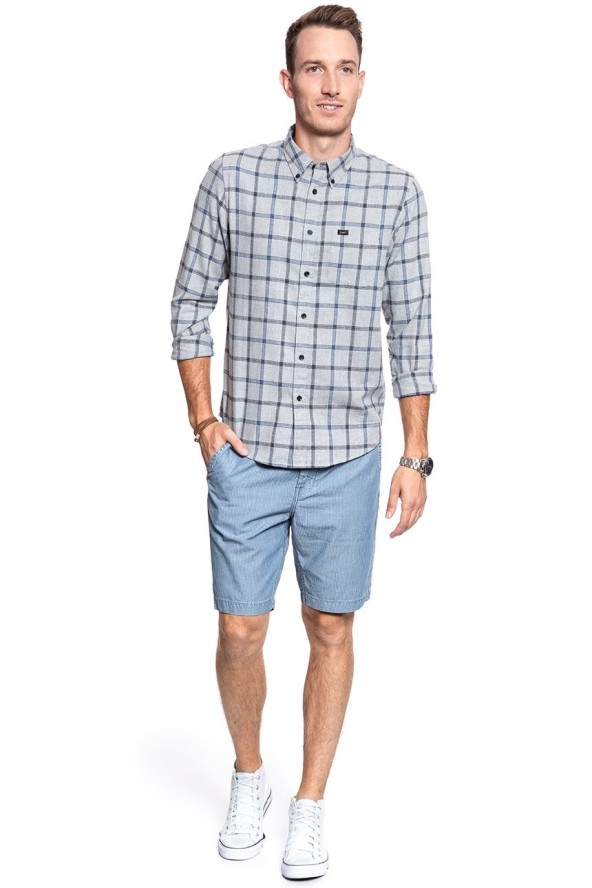 SPODENKI LEE SLIM CHINO SHORT WASHED STRIPE L73HKREV 112120594